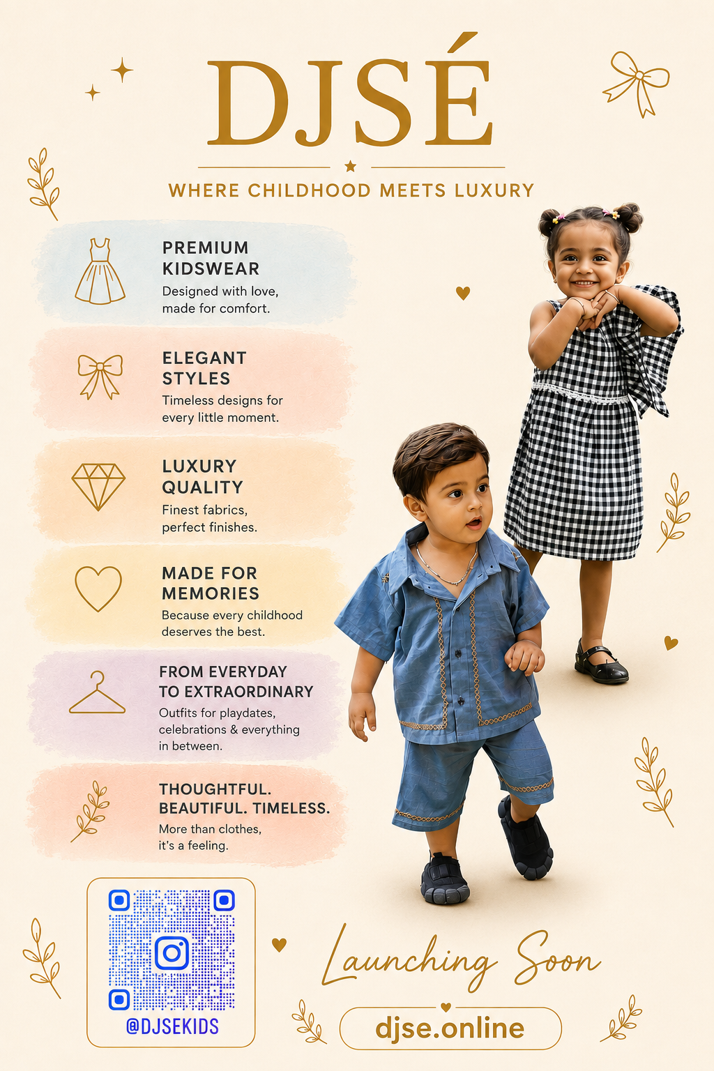 DJSE premium kidswear collection